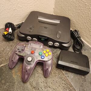 Hardware - N64 System w/ cables & 1 Atomic Purple Pad - Nintendo - Nintendo64